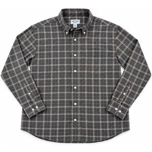 St. Johns Bay Mens XL Plaid Button Down Shirt Green Iron Free Long Sleeve